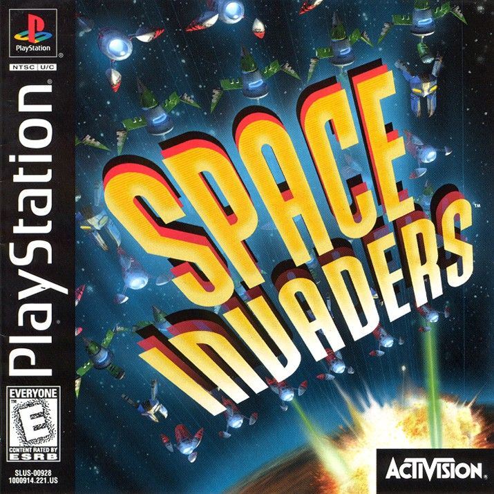 Space Invaders box art for Nintendo 64